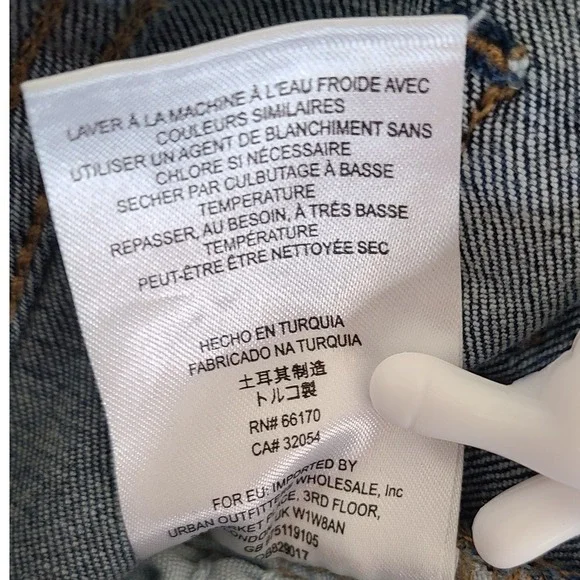 Free People Womens Jeans Size 29 Blue Distressed Frayed Hem Skinny Boho Indie - Picture 10 of 11